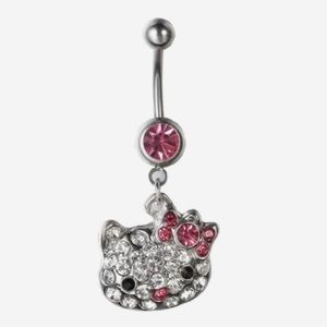Hello kitty belly ring